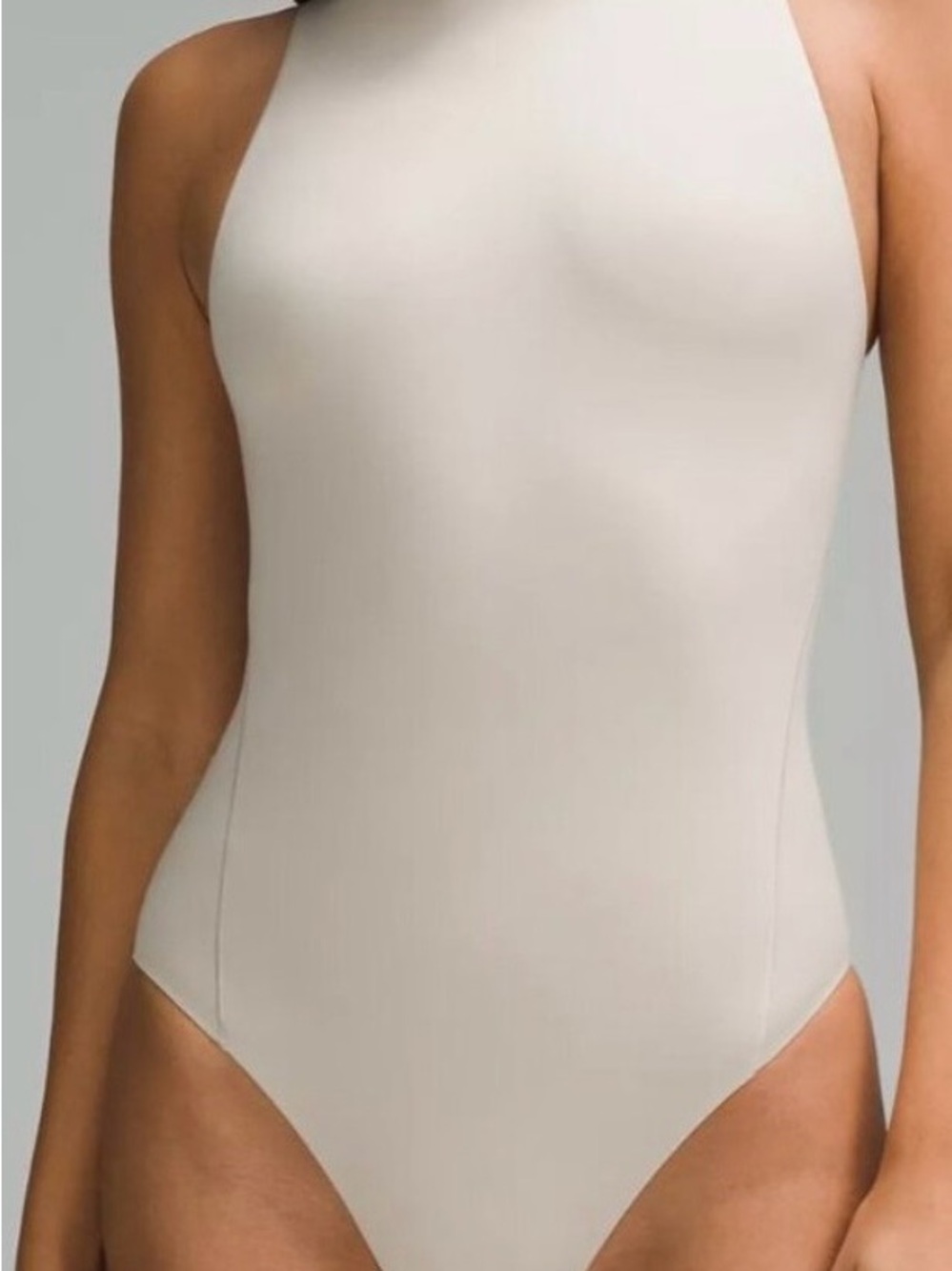 lululemon athletica High-Neck Tan One-Piece Swimsuit